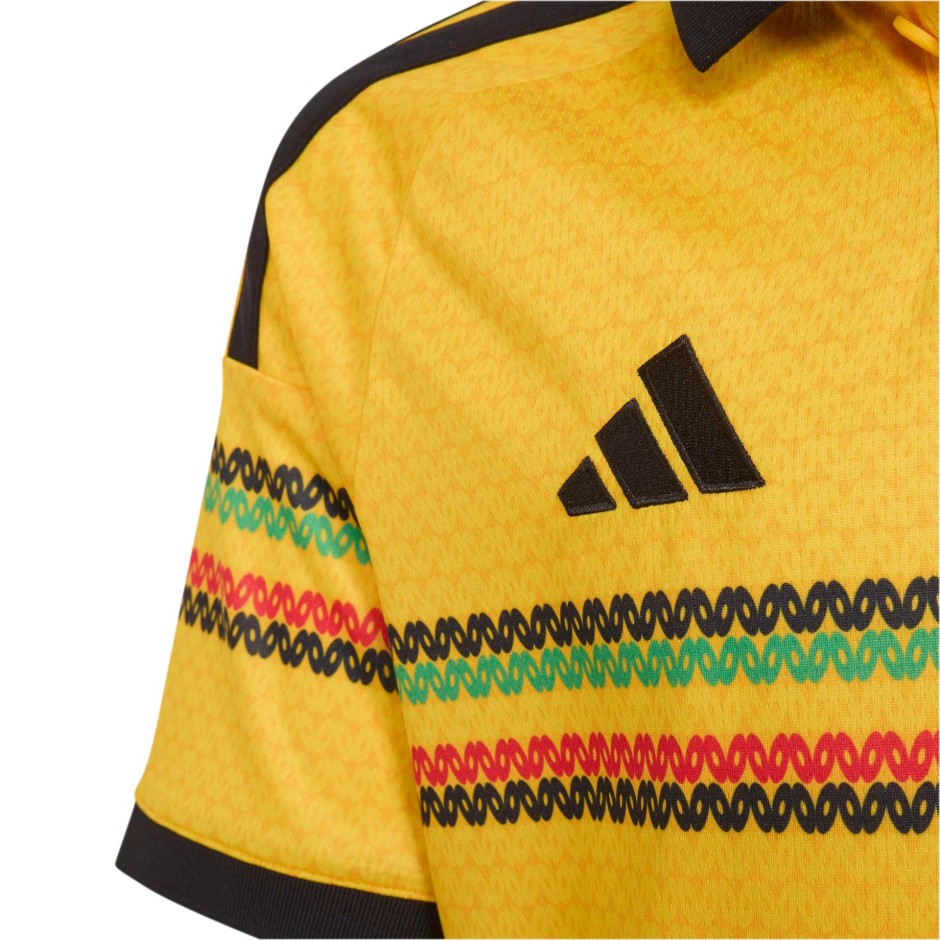 Kids' Football Jersey Yellow - adidas Performance Jamaica 26 x Bob Marley Home Jersey