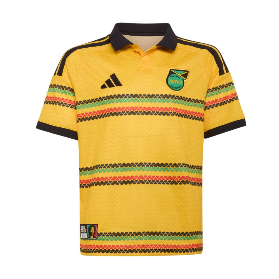 Kids' Football Jersey Yellow - adidas Performance Jamaica 26 x Bob Marley Home Jersey