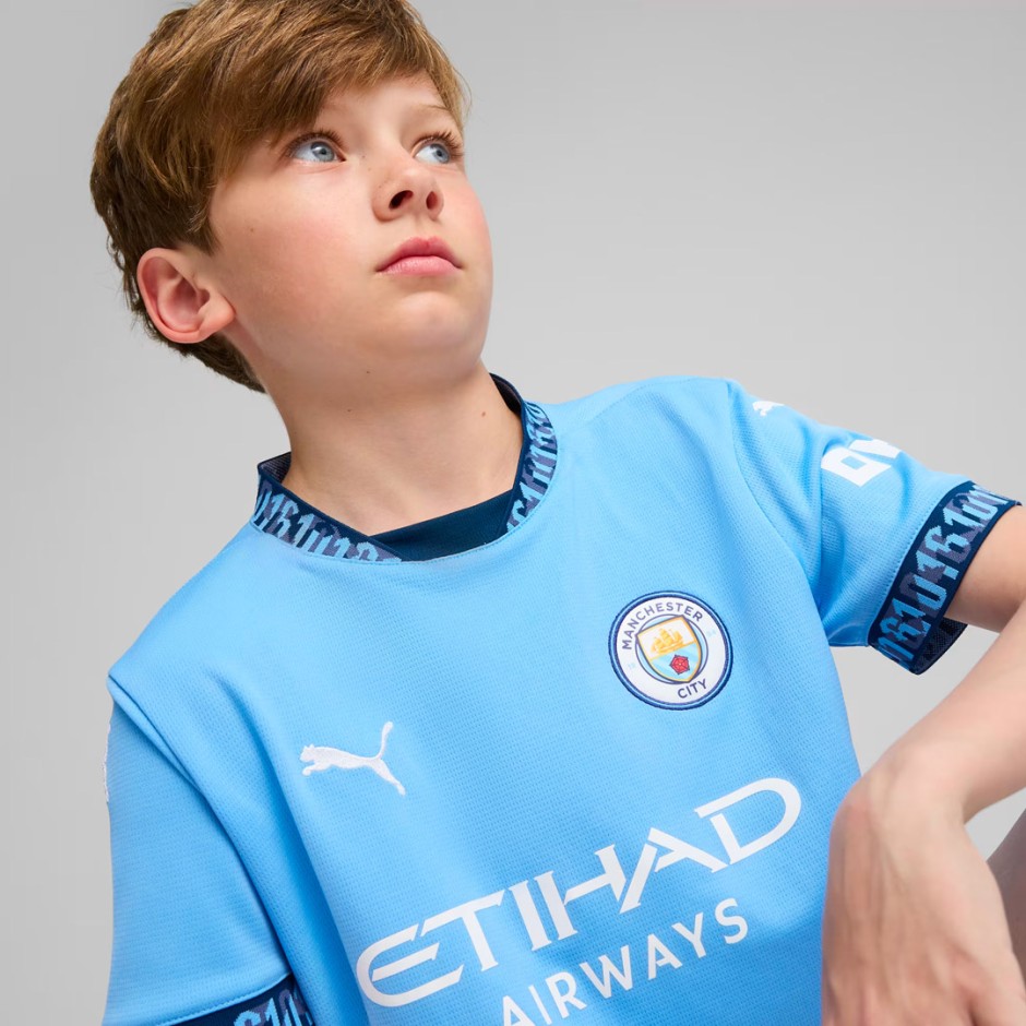PUMA MCFC HOME JERSEY REPLICA JR 775078-01 Blue