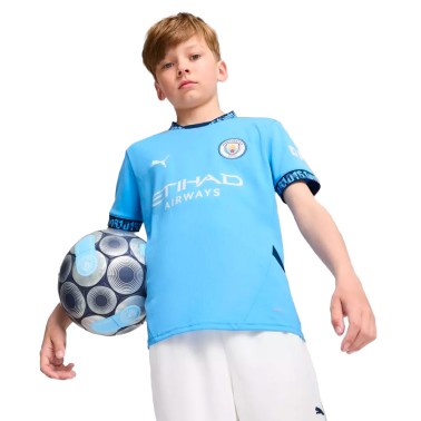 Παιδική Εμφάνιση Ποδοσφαίρου Μπλε - PUMA Manchester City 24/25 Home Jersey