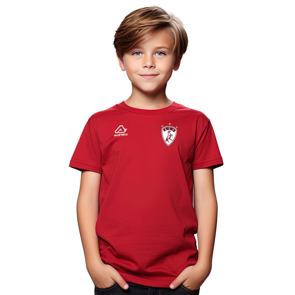 AEL FC ACERBIS MIDA S/S KIDS JERSEY 0910464-111 Crimson