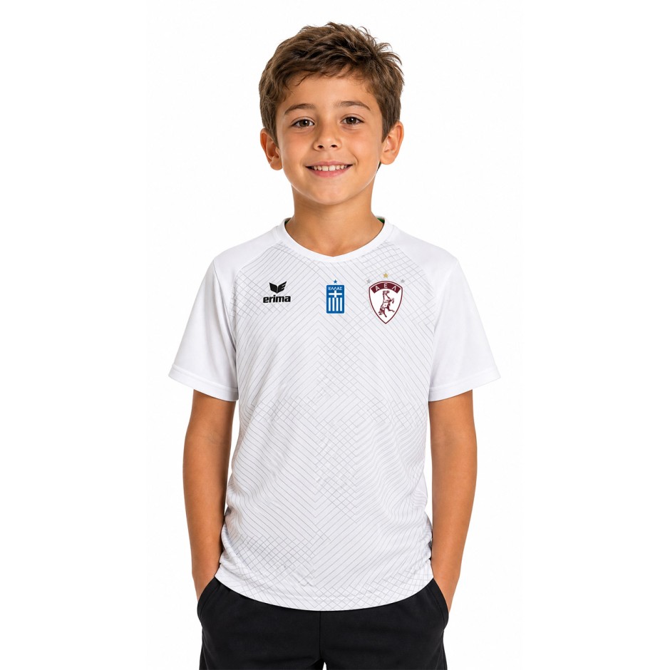 Παιδική Εμφάνιση Ποδοσφαίρου Λευκή - AEL FC Erima Away Jersey