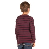 FUNKY BUDDHA BOYS' CREW NECK PULLOVER FBB302-09219-BURGUNDY Μπορντό