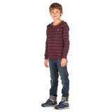 FUNKY BUDDHA BOYS' CREW NECK PULLOVER FBB302-09219-BURGUNDY Μπορντό