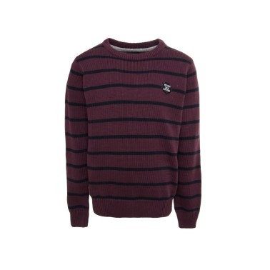 FUNKY BUDDHA BOYS' CREW NECK PULLOVER FBB302-09219-BURGUNDY Μπορντό