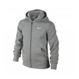 NIKE YA76 BRUSHED FLEECE HOODIE 619069-063 Grey Image 