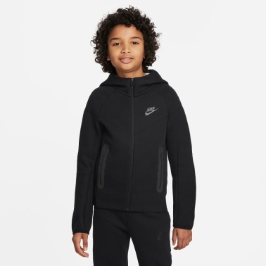 Nike Sportswear Tech Fleece Μαύρο - Παιδική Ζακέτα