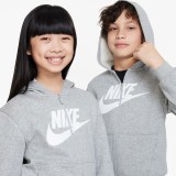 Nike Sportswear Club Fleece Γκρί - Παιδική Ζακέτα  Εικόνα 2
