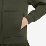 Nike Sportswear Club Fleece Χακί - Παιδική Ζακέτα  Εικόνα 2
