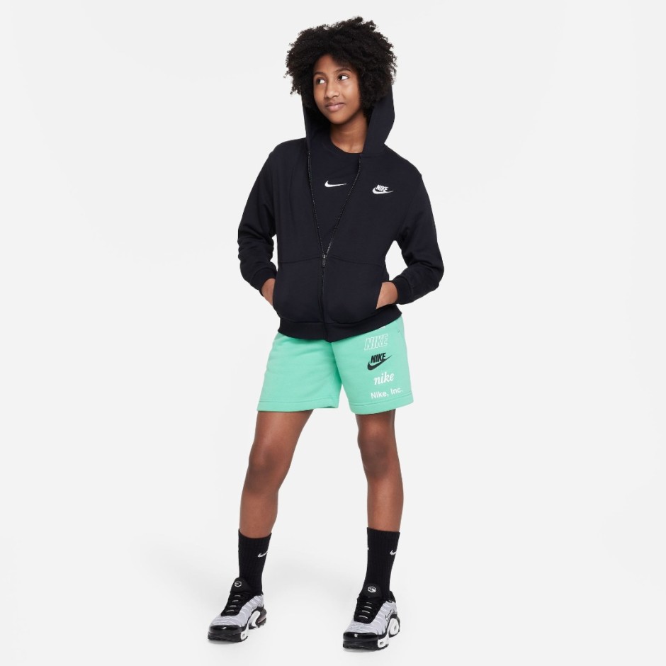 NIKE K NSW CLUB FT HD FZ LS LBR FD3017-010 Black