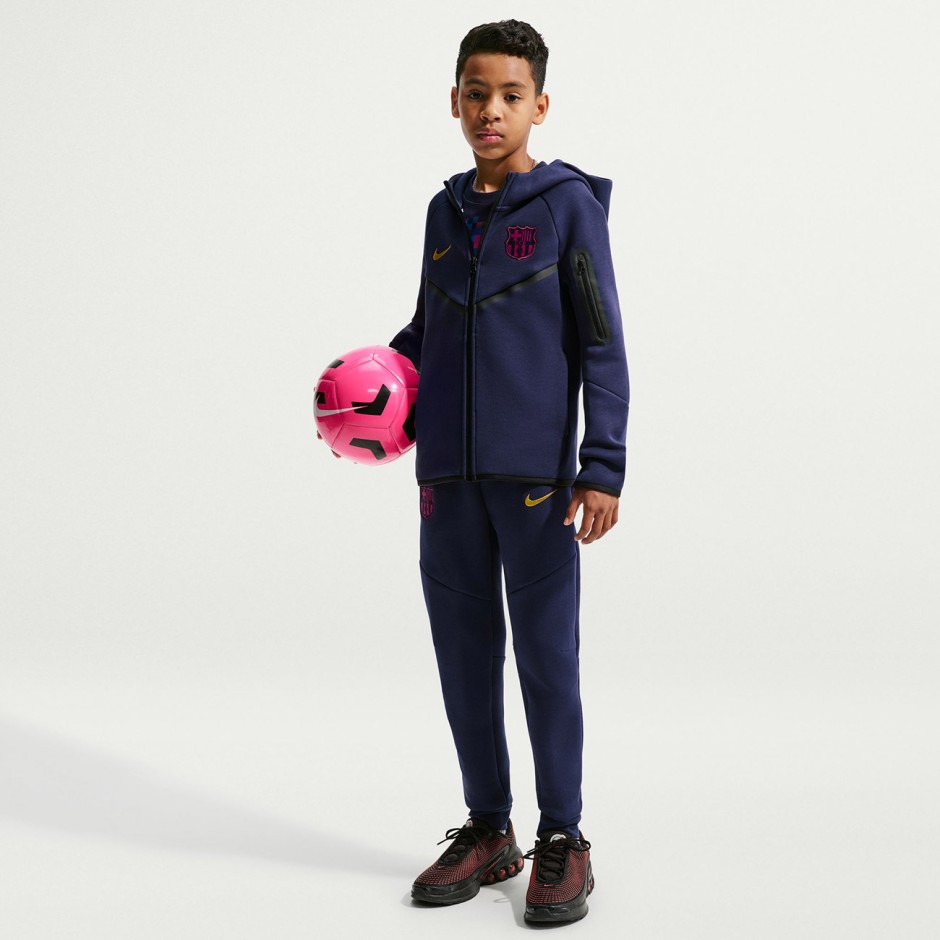 Παιδική Ζακέτα Ποδοσφαίρου Μπλε - Nike F.C. Barcelona Tech Fleece