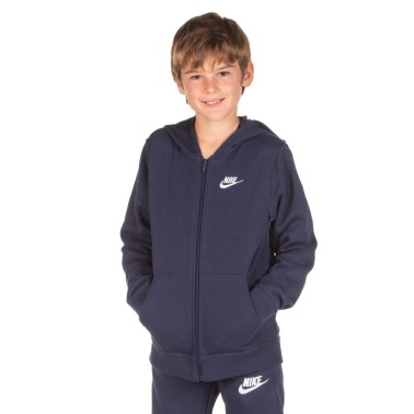 NIKE B NSW HOODIE FZ CLUB BV3699-410 Μπλε