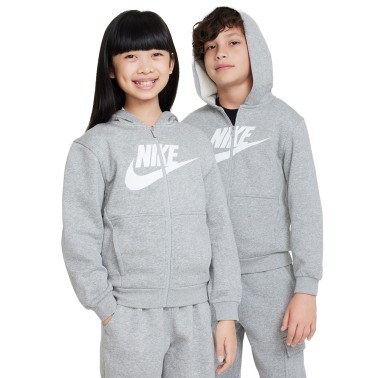 Nike Sportswear Club Fleece Γκρί - Παιδική Ζακέτα 
