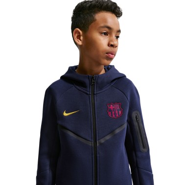 Παιδική Ζακέτα Ποδοσφαίρου Μπλε - Nike F.C. Barcelona Tech Fleece