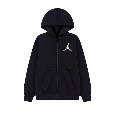 Kids' Full-Zip Hoodie Black - Jordan Fleece