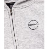 GSA SUPERCOTTON ZIPPER HOODIE 17-38003-05 FROST GRAY Γκρί Εικόνα 1