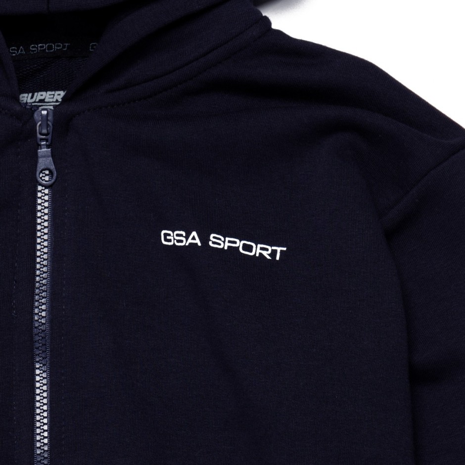 GSA SPORT HOODIE JACKET (BRUSHED) 28-3405-BLUE MARINE Blue