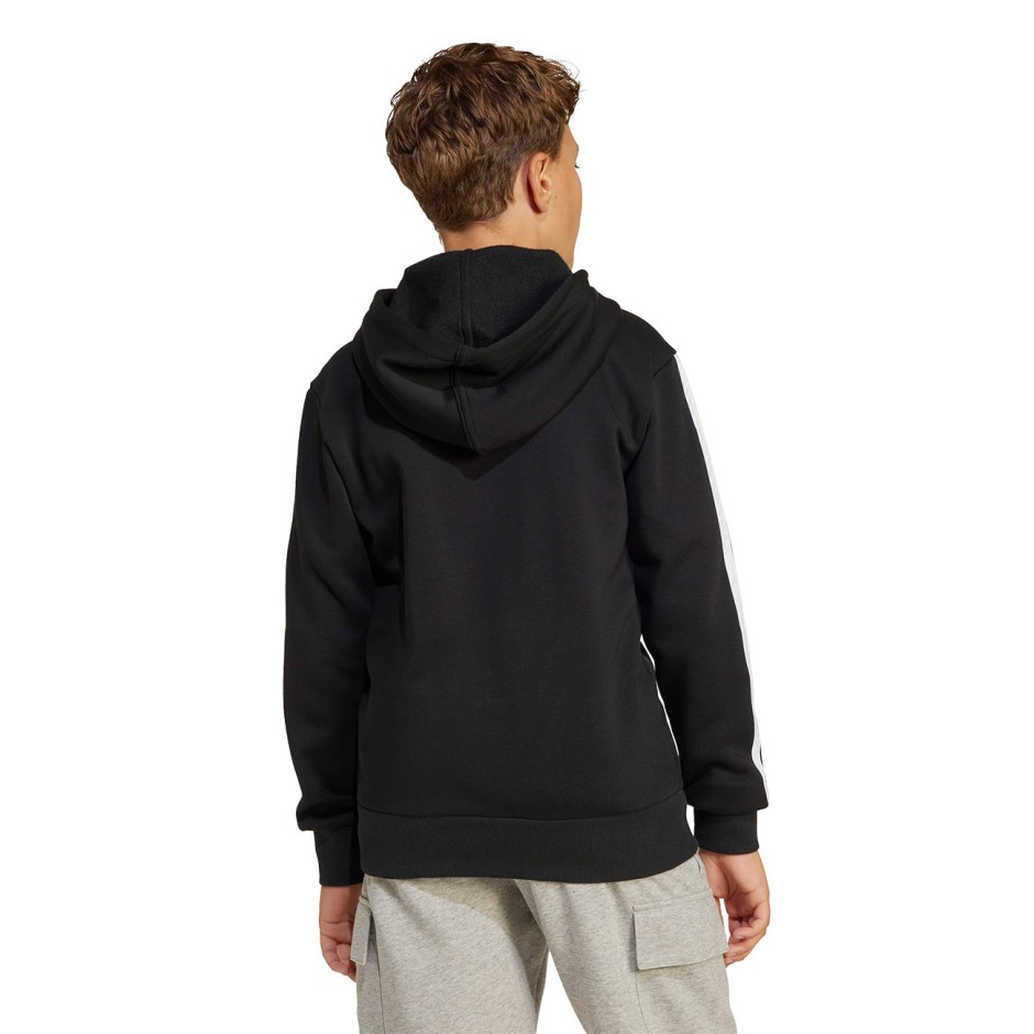 Παιδική Ζακέτα Μαύρη - adidas Sportswear Essentials 3-Stripes Fleece