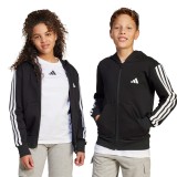 Παιδική Ζακέτα Μαύρη - adidas Sportswear Essentials 3-Stripes Fleece Εικόνα 3