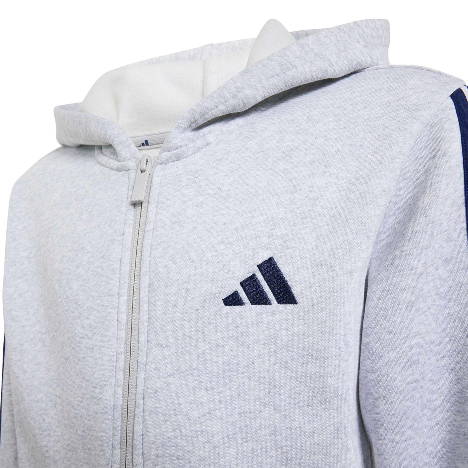 Kids' Full-Zip Hoodie Grey - adidas Sportswear Essentials