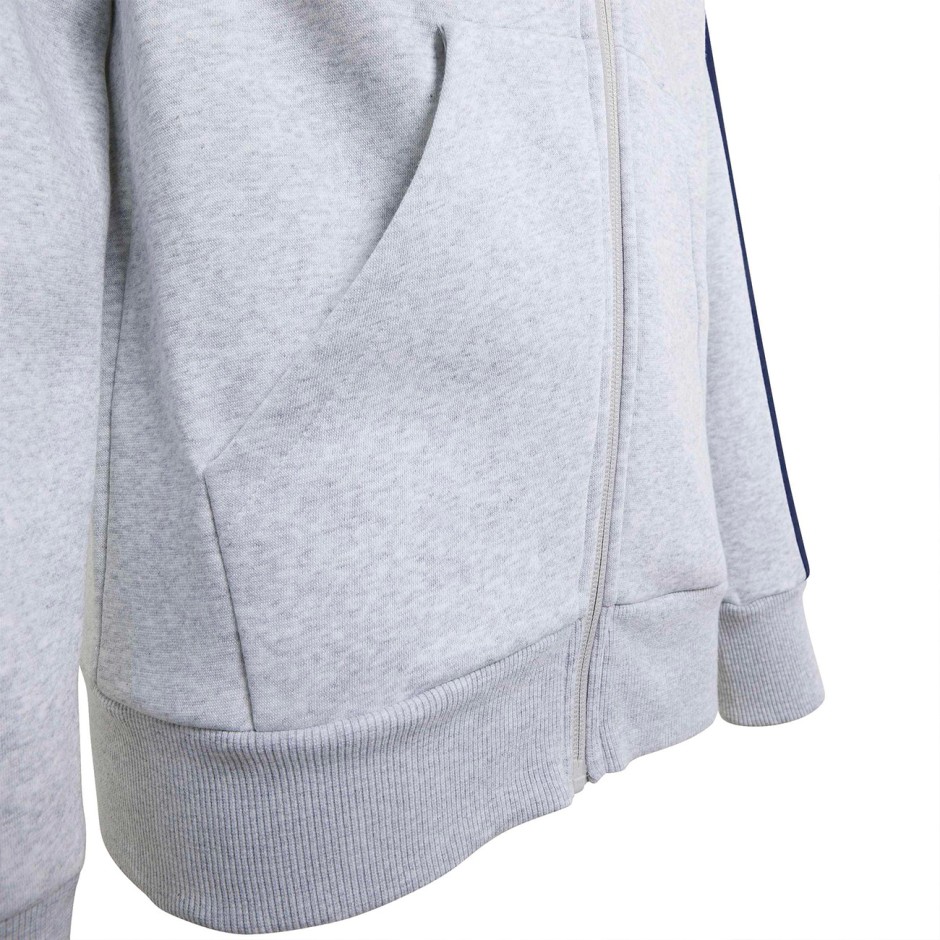 Kids' Full-Zip Hoodie Grey - adidas Sportswear Essentials