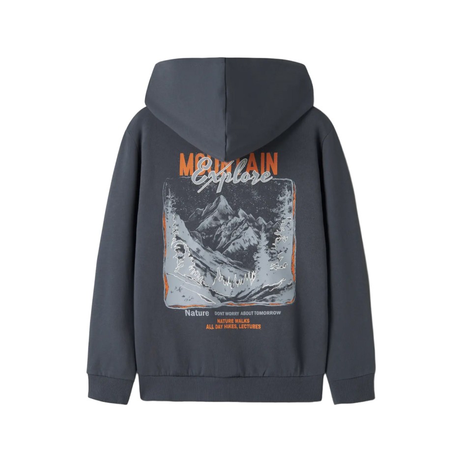 NAME IT NKMVOLTINUS NREG SWEAT CARD WH BRU 13249493-OMBRE BLUE Blue