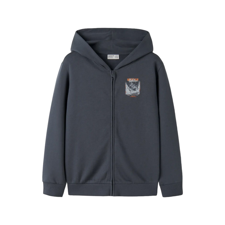 NAME IT NKMVOLTINUS NREG SWEAT CARD WH BRU 13249493-OMBRE BLUE Blue