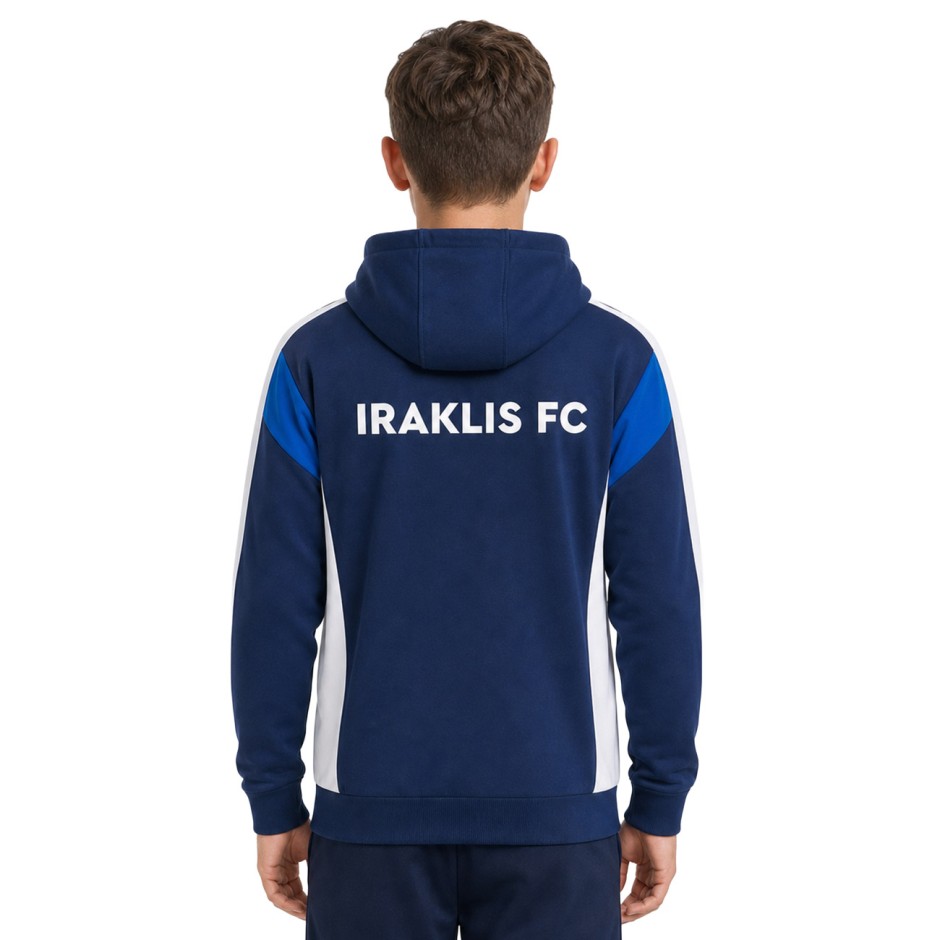 Kids' Full-Zip Hoodie Blue - Iraklis FC Erima