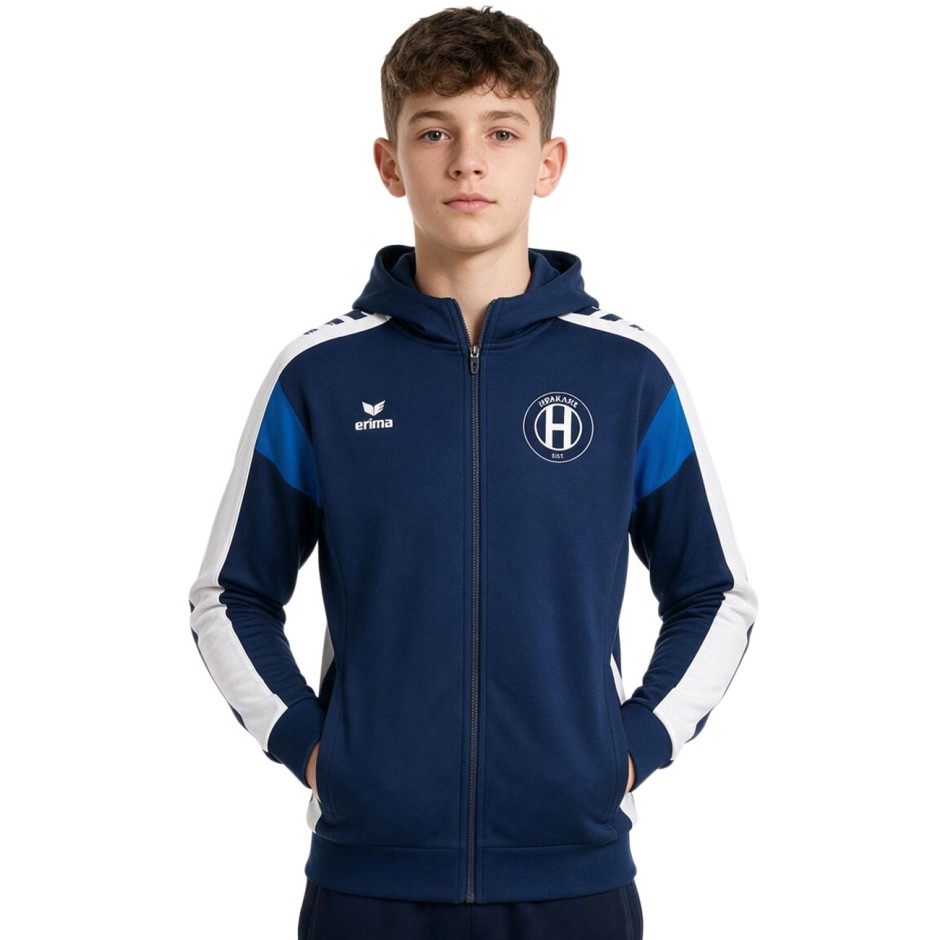 Kids' Full-Zip Hoodie Blue - Iraklis FC Erima