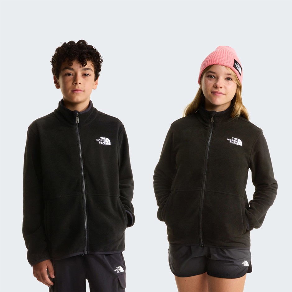 Παιδική Ζακέτα Μαύρη - The North Face Glacier Zip-In-Compatible Fleece