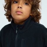 Kids' Full-Zip Fleece Black - Quiksilver No Destination Image 2