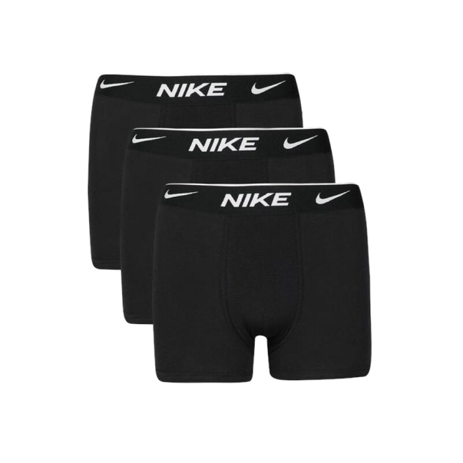 Nike Everyday Cotton 3 Pack Μαύρο - Παιδικά Εσώρουχα Μποξεράκια