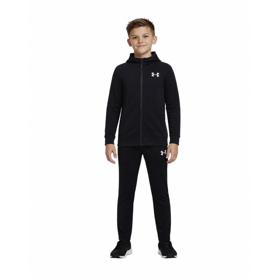 Kids' Tracksuit Black - Under Armour Rival Knit