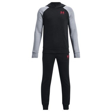 UNDER ARMOUR RIVAL FLEECE SUIT 1376328-001 White-Black