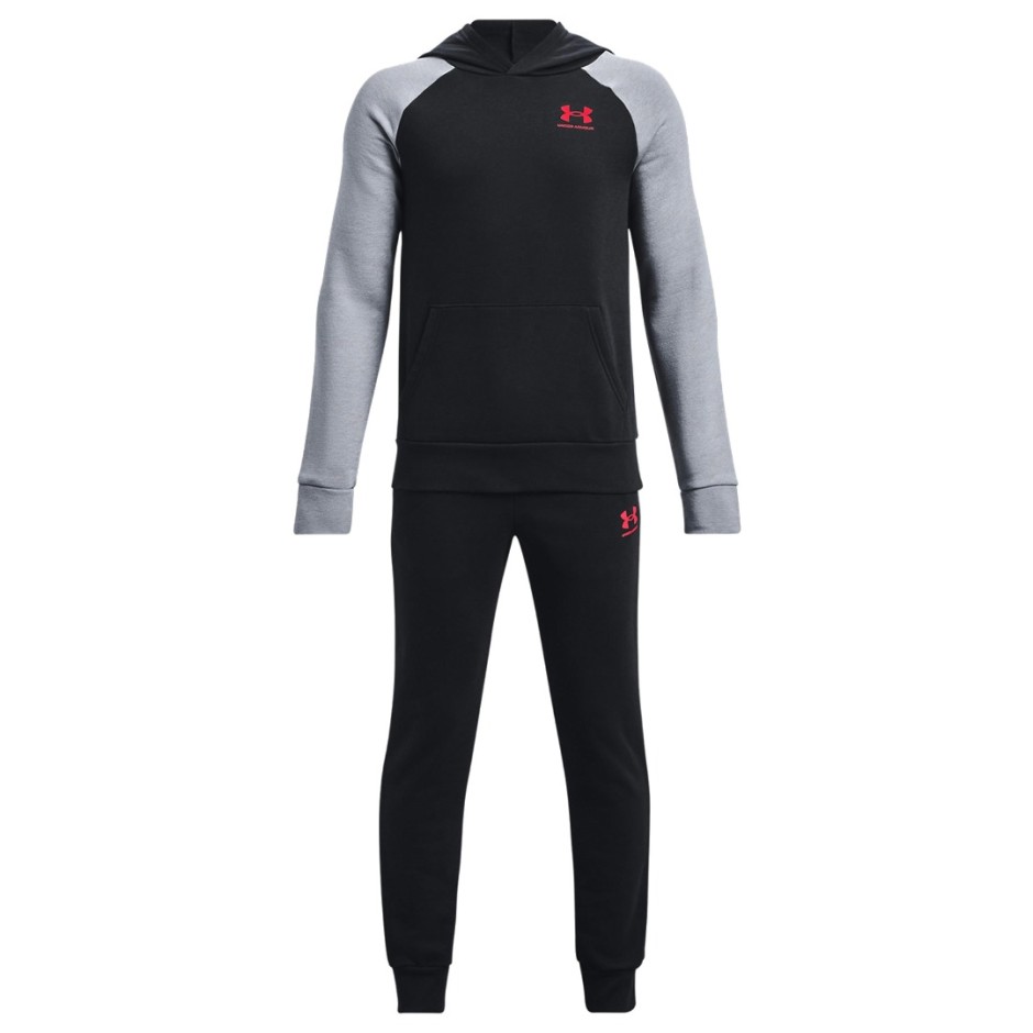 UNDER ARMOUR RIVAL FLEECE SUIT 1376328-001 White-Black