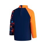 SPEEDO BOYS DIGITAL LONG SLEEVE RASH TOP 8-00384316830 Blue Image 0