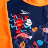 SPEEDO BOYS DIGITAL LONG SLEEVE RASH TOP 8-00384316830 Blue Image 1