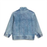 Βρεφικό Μπουφάν Μπλε - adidas Sportswear Firebird Denim Εικόνα 0