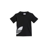 adidas Originals BIG TREFOIL TEE FM5607 Black Image 