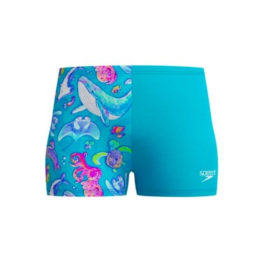 SPEEDO BOYS DIGITAL ALLOVER AQUASHORT 8-00384118240 Siel