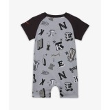 NIKE B NSW NEXT GEN AOP TEE ROMPER 56L767-G6U Grey Image 0