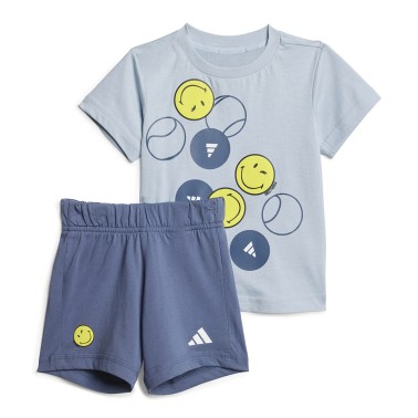 Βρεφικό Σετ Μπλε - adidas Sportswear X Smileyworld Summerset