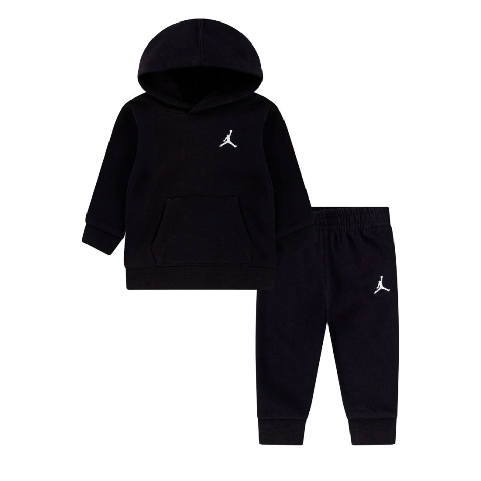 Βρεφικό Σετ Φόρμας Μαύρο - Jordan Brooklyn Fleece