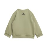 Βρεφικό Σετ Χακί - adidas Sportswear Linear Fleece Εικόνα 1