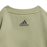 Βρεφικό Σετ Χακί - adidas Sportswear Linear Fleece Εικόνα 3