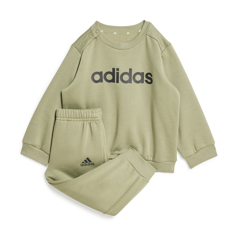 Βρεφικό Σετ Χακί - adidas Sportswear Linear Fleece