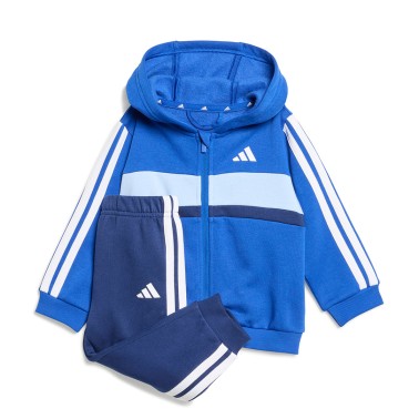 Βρεφικό Σετ Μπλε - adidas Sportswear Tiberio 3-Stripes Fleece