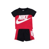 NIKE SPORTSWEAR T-SHIRT AND SHORTS 2-PIECE SET 66H363-U10 Πολύχρωμο Εικόνα 