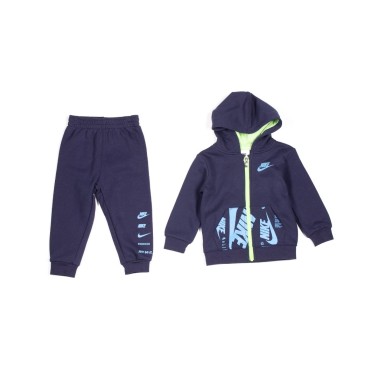 Βρεφικό Σετ Φόρμας NIKE NSW FLEECE PO & JOGGER SET Μπλε 