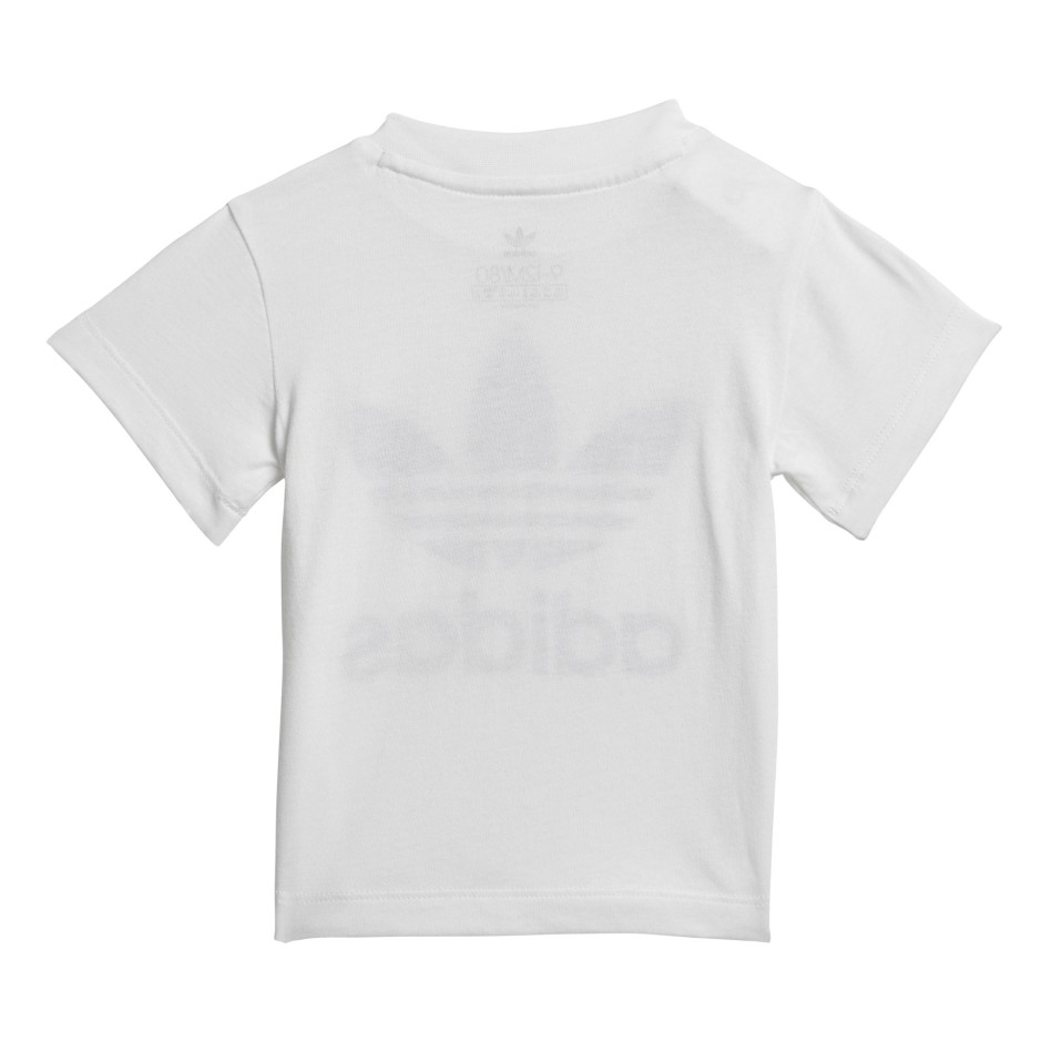 adidas Originals TREFOIL SHORTS TEE SET FI8318 White-Black